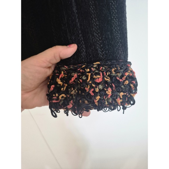 VINTAGE NWT Gantos Chenille Knit Cardigan SweaterMedium Multicolor Button Front‎ - Picture 15 of 16